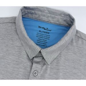 Birdie Bound Golf Polo XL Gray Stretch Performance Shirt